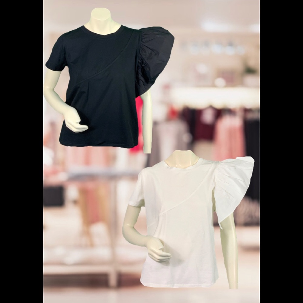 Flounce detail top